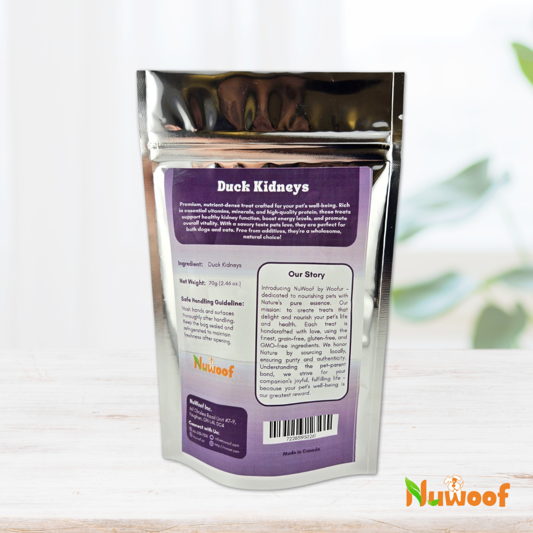 NuWoof - Duck Kidneys - 70g