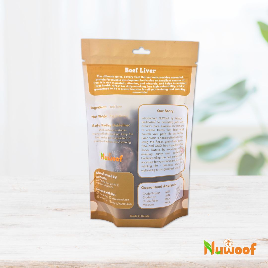 NuWoof - Beef Liver Treats - 70g