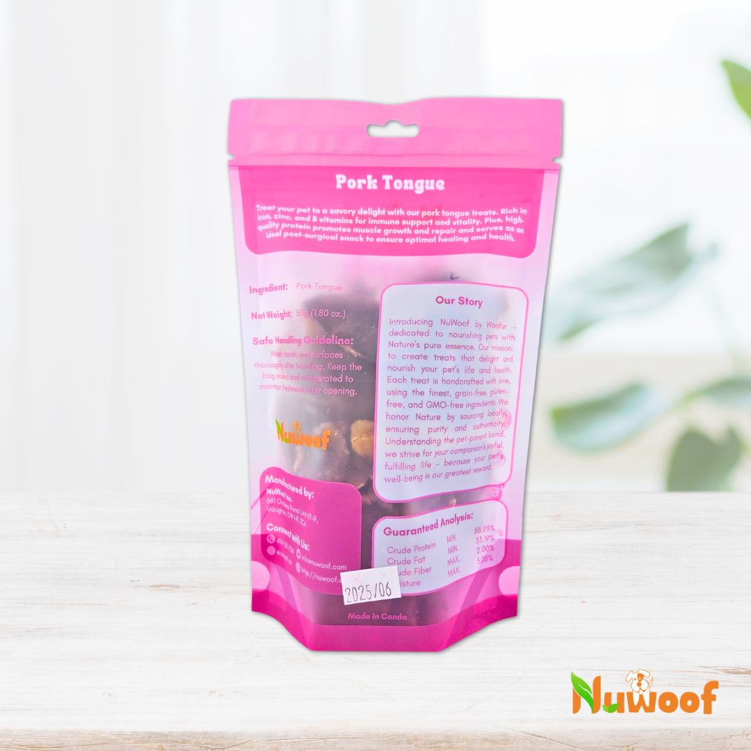 NuWoof - Pork Tongue Treats - 50g