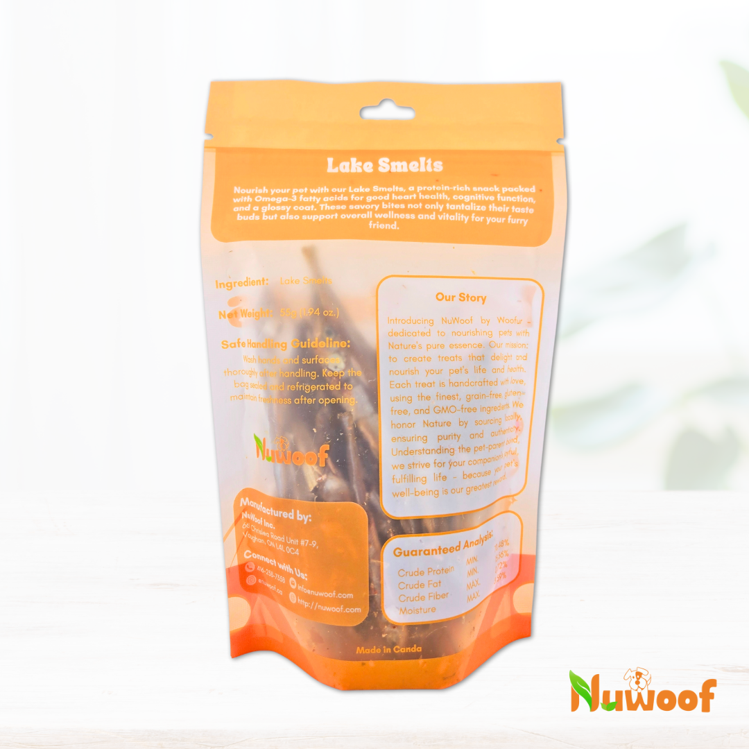 NuWoof - Lake Smelt Treats - 55 g