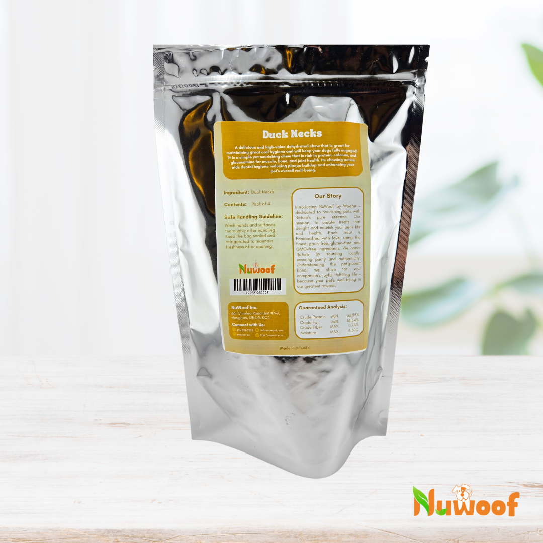 NuWoof - Duck Neck Chews - 4 pack