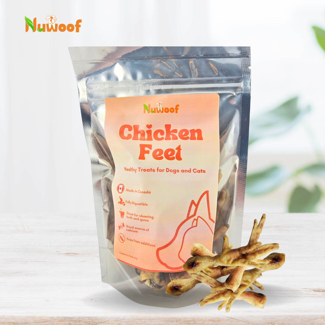 NuWoof - Chicken Feet Chews (Pack of 6)