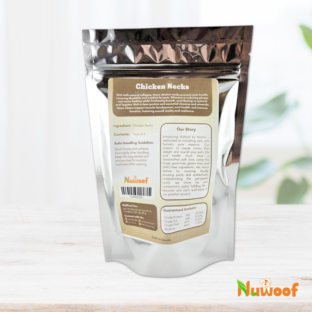 NuWoof - Chicken Necks - 6 Pack