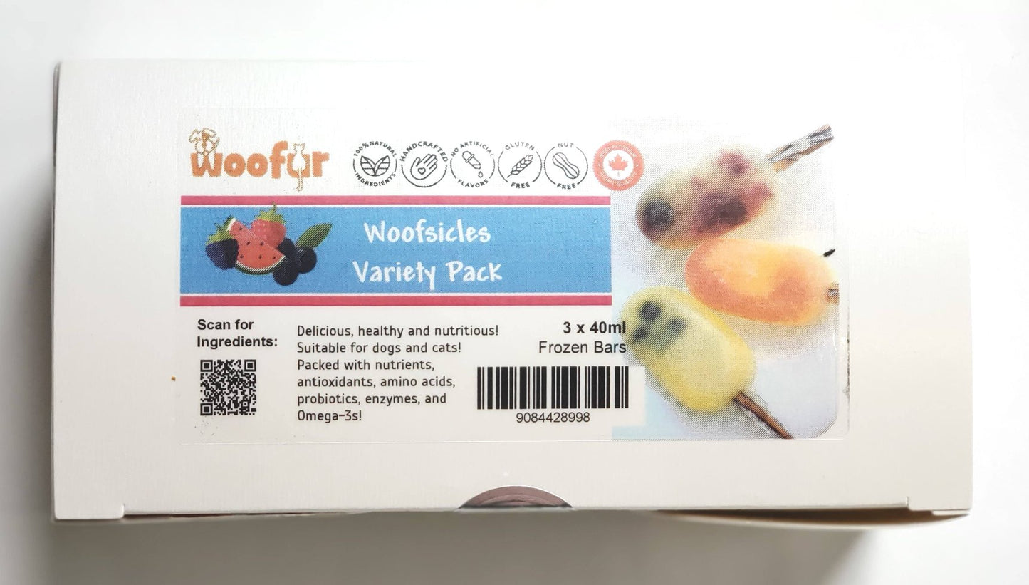 NuWoof Woofsicle - Woofsicle Variety 3 Pack