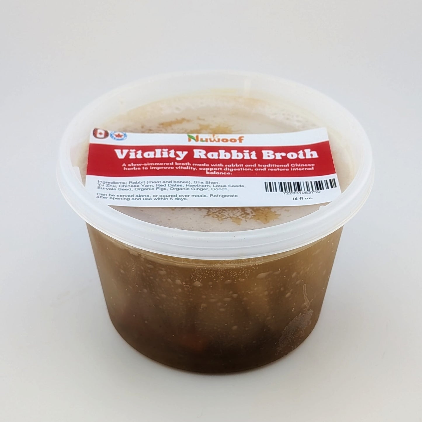NuWoof - Vitality Rabbit Bone Broth (with TCM herbals)