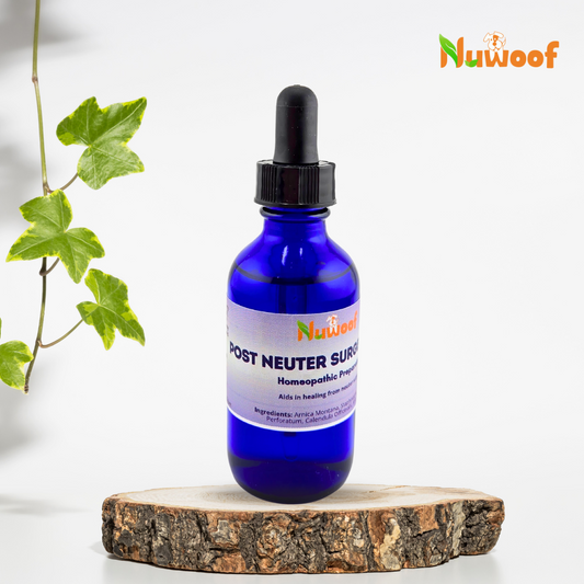 NuWoof Homeopathic Blend: Post Neuter Surgery Care 50ml